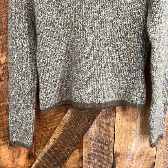 Tilt multicolor green and blue turtleneck sweater - Picture 3 of 5